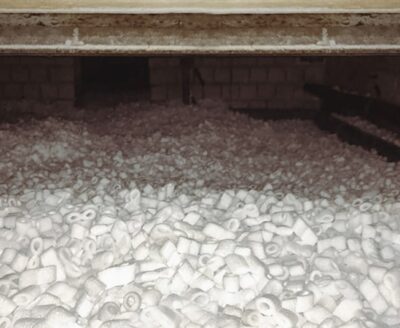drowa chips kruipruimte leeghalen